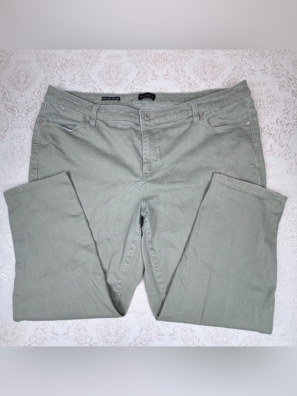Talbots Cropped Jeans in Sage, 20WP